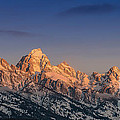 Tetons In Alpenglow